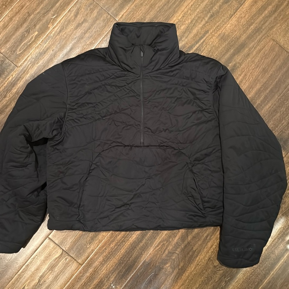 Lululemon Black Half Zip Quilted Pullover! - image 1